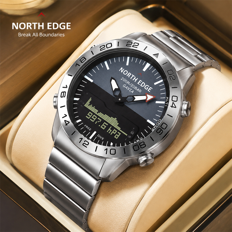 Compass Watch Luxury - NORTH EDGE Mens Dive Watch Military