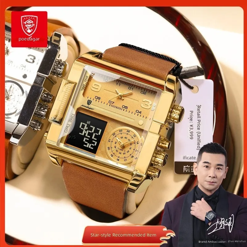 Compass Watch Luxury - Fashionable quartz watch with dual display