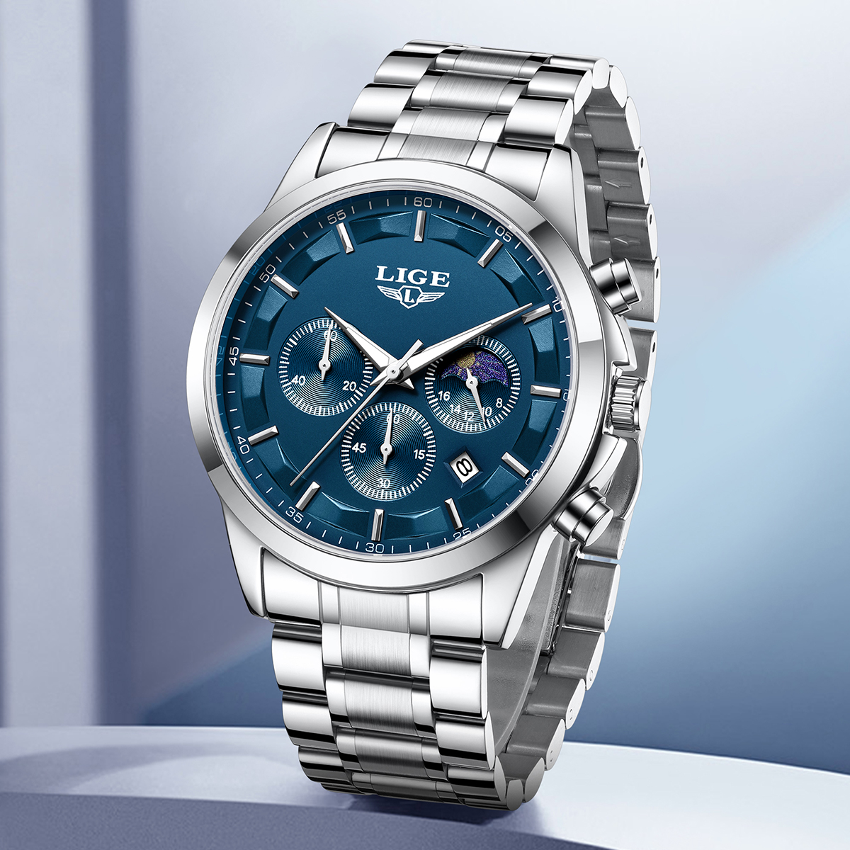 Luxury Watch Hand - LIGE Luxury Fashion Quartz Man Watch