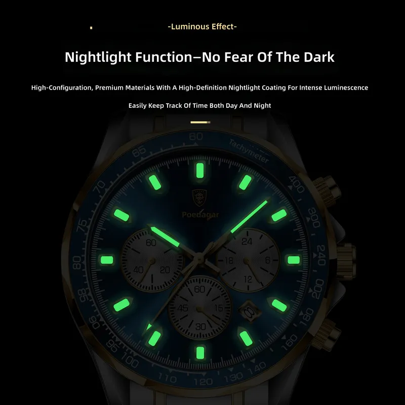 Luminous waterproof quartz men - Compass Watch Luxury ulasan dan harga