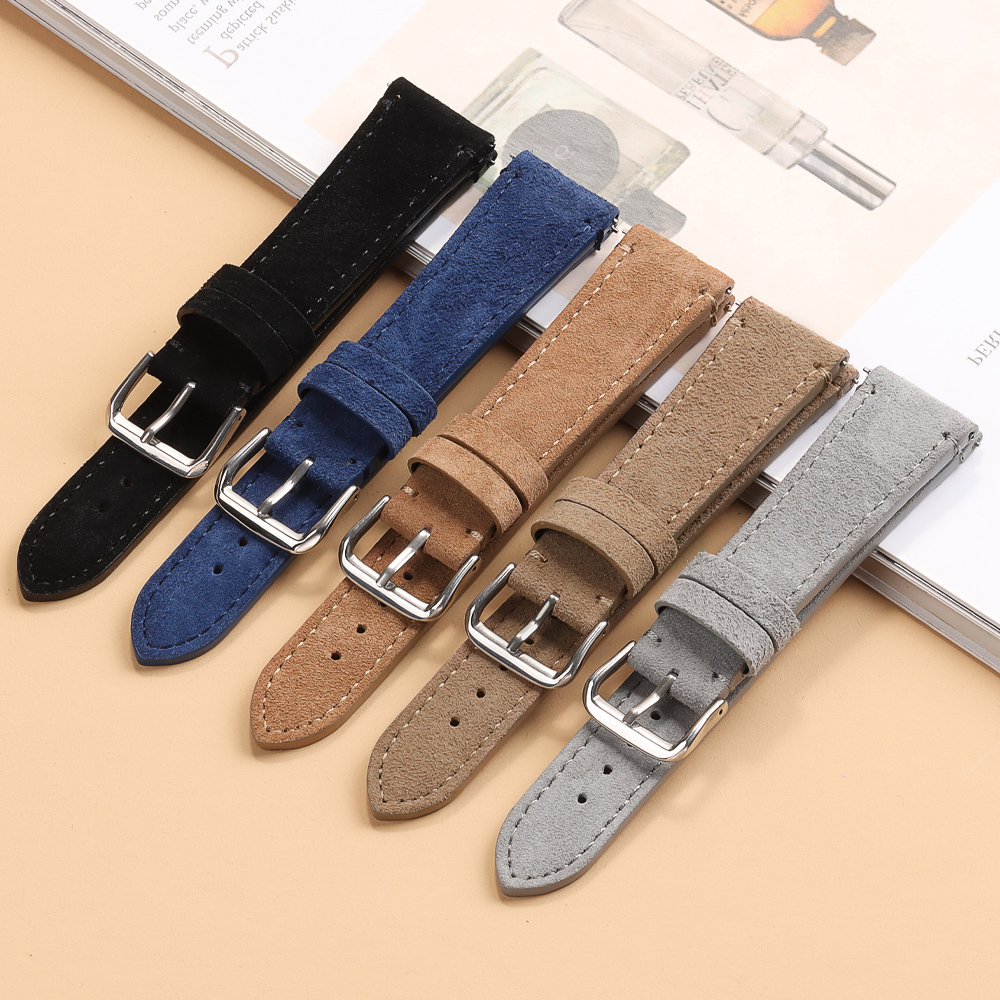 Soft Suede Retro Genuine Leath - Luxury Watch Class ulasan dan harga