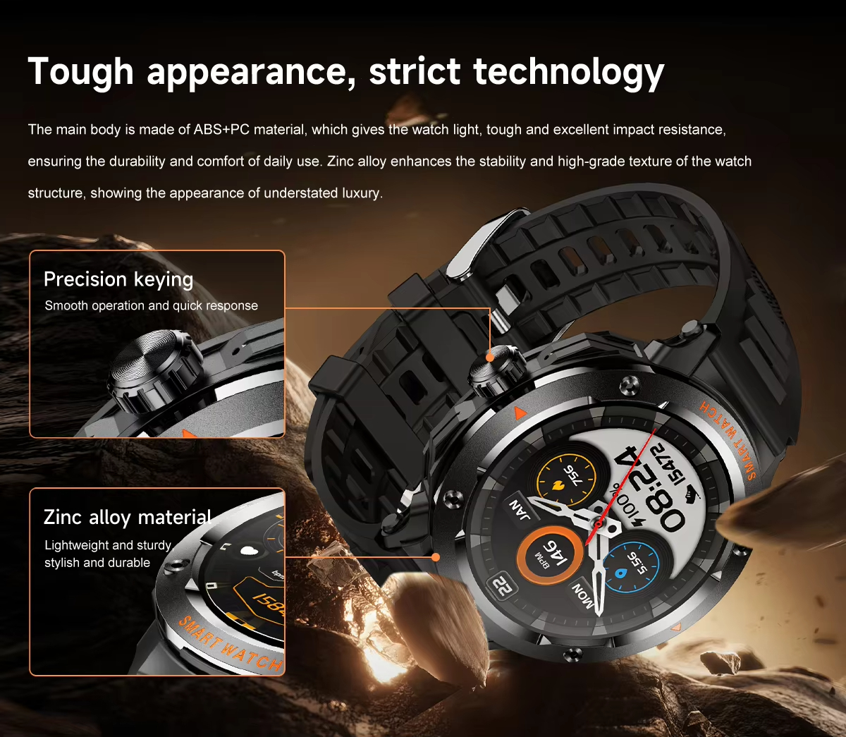 NFC Smart Watch Wireless Earph - Luxury Watch On Wrist ulasan dan harga