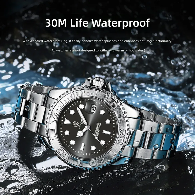 Quartz men's watch luminous wa - Compass Watch Luxury ulasan dan harga