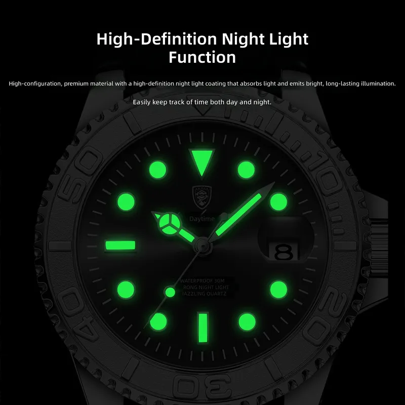 Quartz men's watch luminous wa - Compass Watch Luxury ulasan dan harga