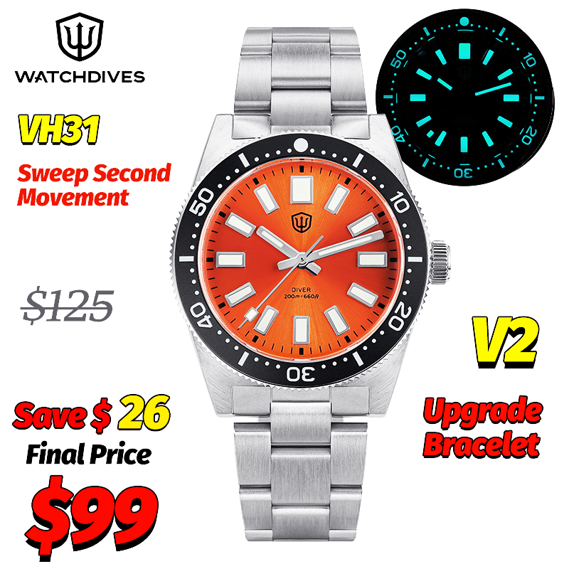 Watchdives WD1965 V2 Quartz Wa - Luxury Watch Hand ulasan dan harga