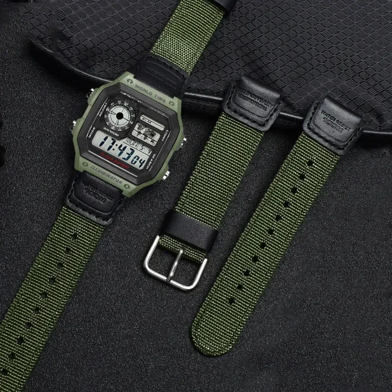 18mm Nylon Watch Strap for Cas - Luxury Watch Casio ulasan dan harga