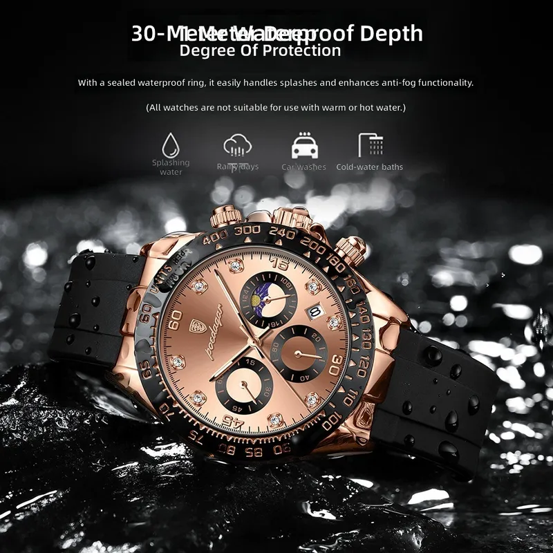 Men's multifunction silicone w - Compass Watch Luxury ulasan dan harga