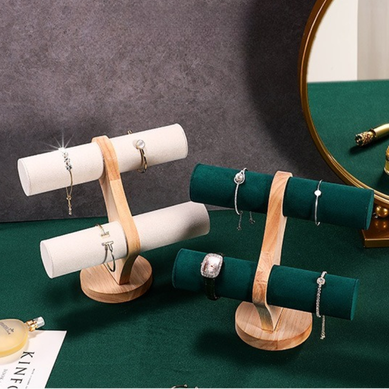 Solid Wood Bracelet Stand Luxu - Luxury Watch E Jewellery ulasan dan harga