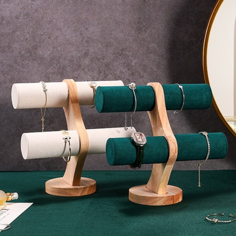 Solid Wood Bracelet Stand Luxu - Luxury Watch E Jewellery ulasan dan harga