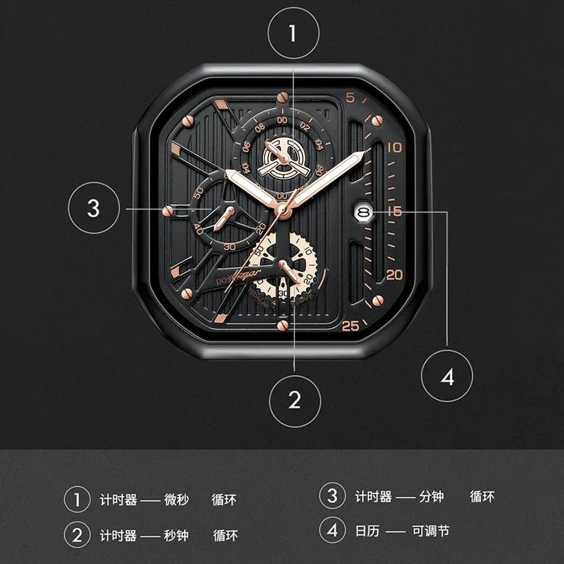 Trendy men's quartz sports wat - Compass Watch Luxury ulasan dan harga