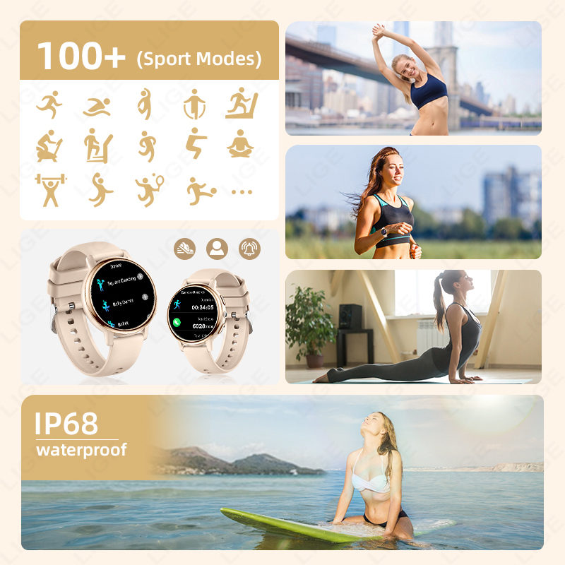 2026 LIGE Women Smart Watch Lu - Luxury Watch On Wrist ulasan dan harga