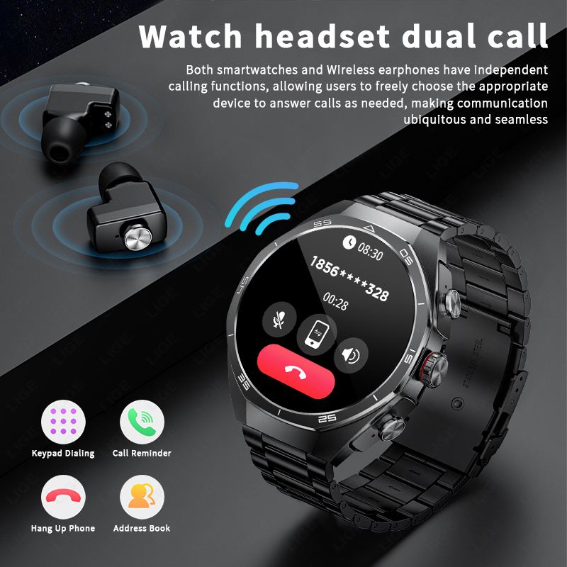TWS Music Watches Earbuds Smar - Luxury Watch On Wrist ulasan dan harga