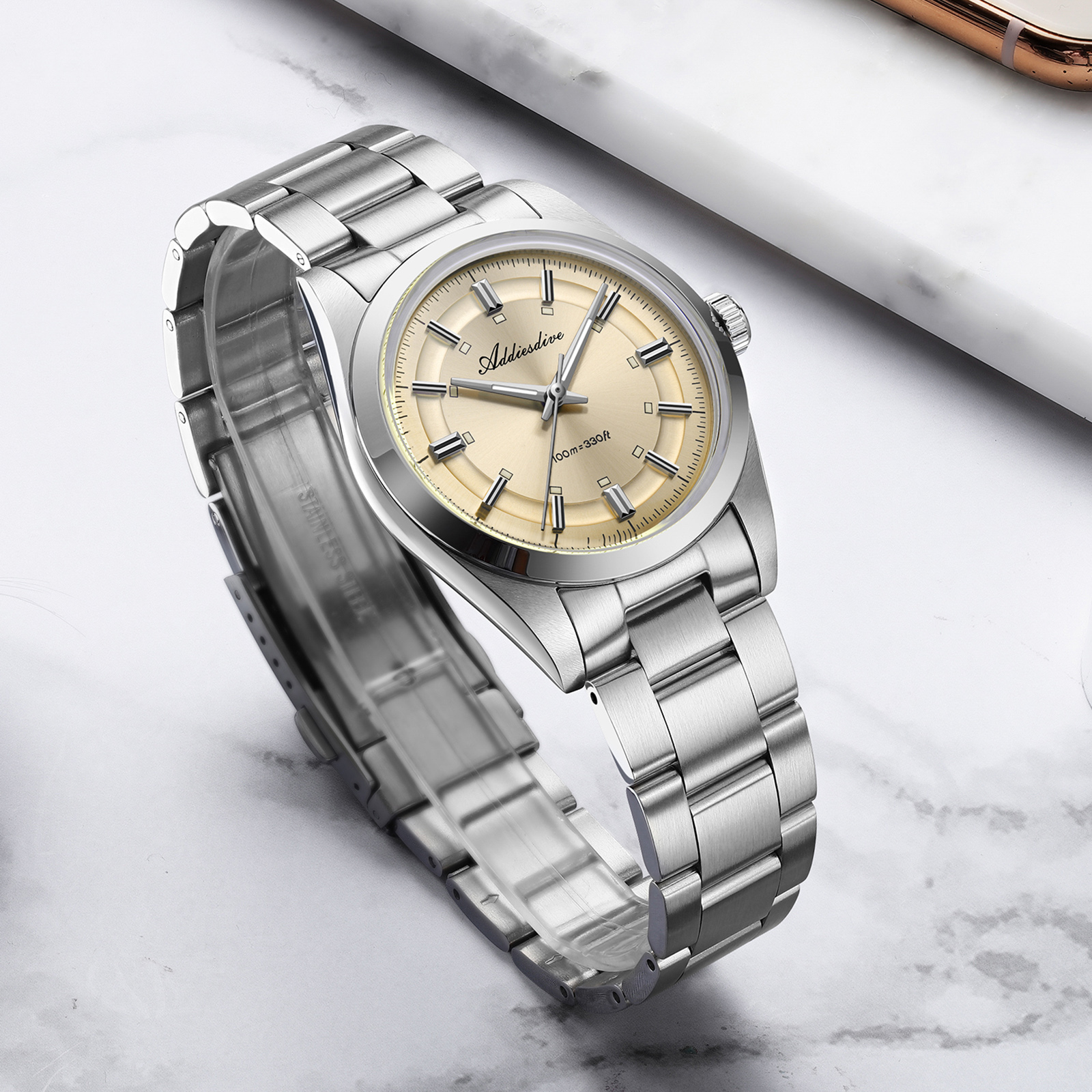 ADDIESDIVE Super Luminous Japa - Luxury Watch Hand ulasan dan harga