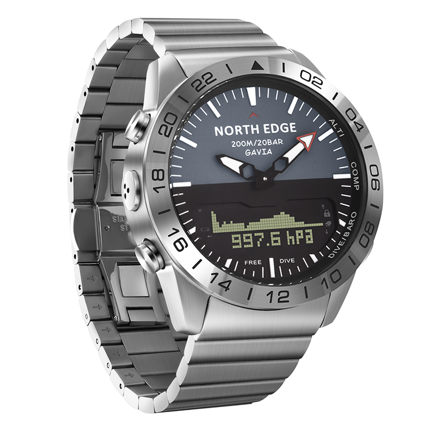 NORTH EDGE Men Dive Sports Dig - Compass Watch Luxury ulasan dan harga