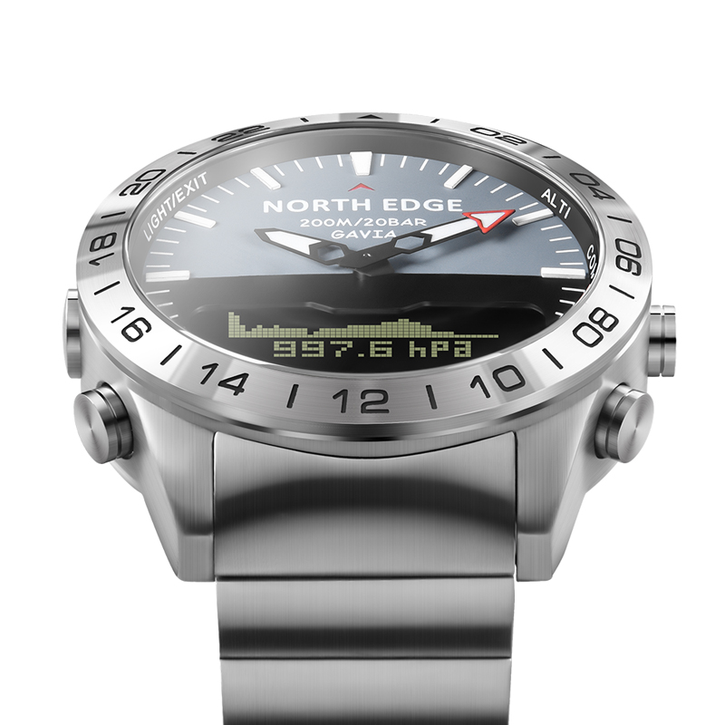 NORTH EDGE Men Dive Sports Dig - Compass Watch Luxury ulasan dan harga