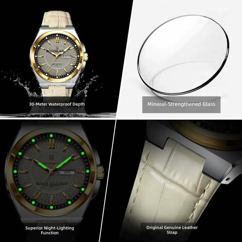 Men's quartz watch waterproof  - Compass Watch Luxury ulasan dan harga