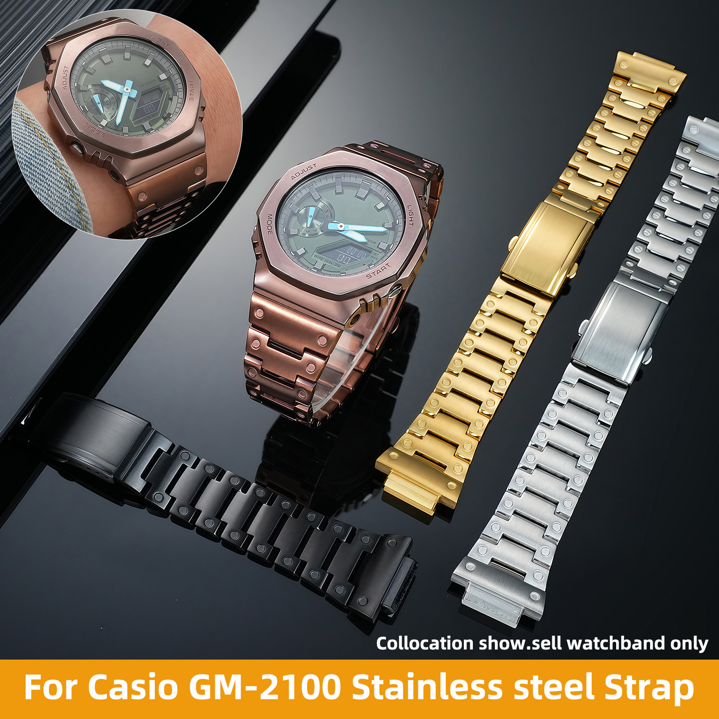 Stainless Steel Watchband for  - Luxury Watch Casio ulasan dan harga