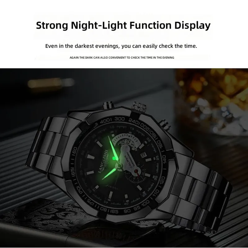 Luminous waterproof men's watc - Compass Watch Luxury ulasan dan harga
