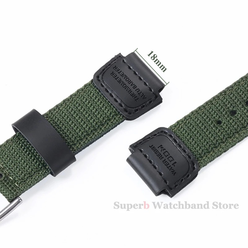 Nylon Watch Strap 18mm Men Can - Luxury Watch Casio ulasan dan harga