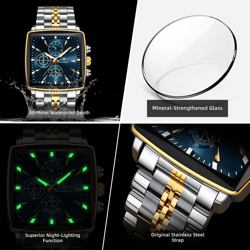 Quartz Men's Watch Multi-Funct - Compass Watch Luxury ulasan dan harga