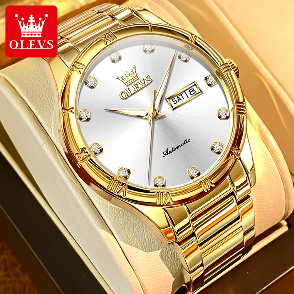 OLEVS Men's Watches Luxury Cas - Luxury Watch Hand ulasan dan harga