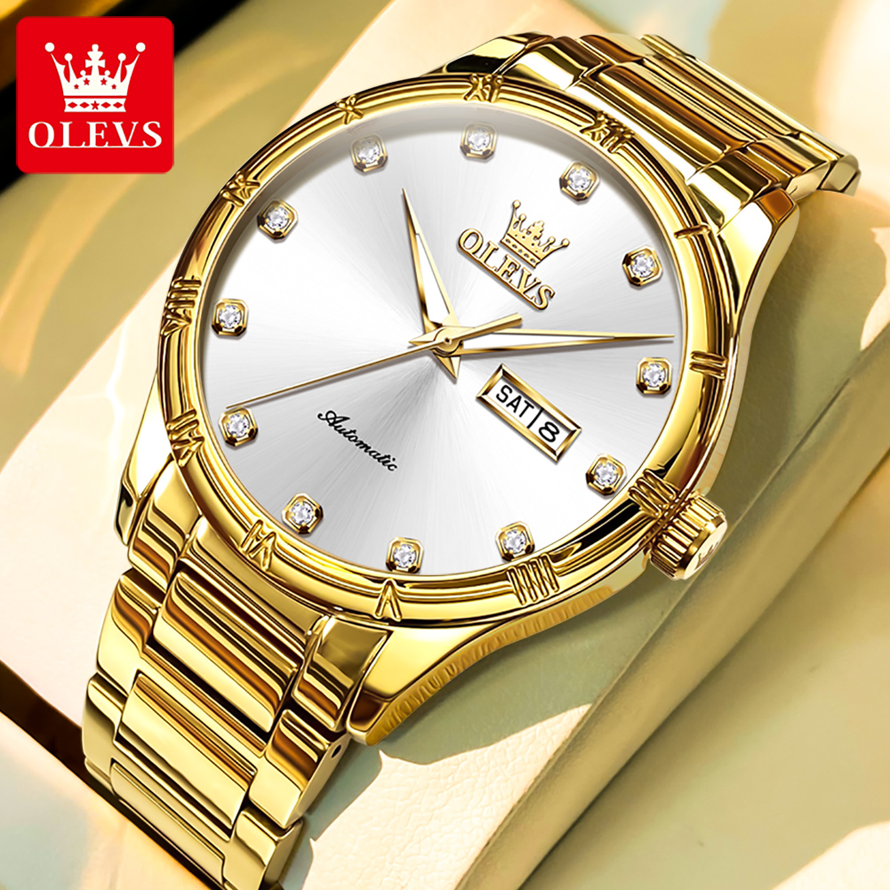 OLEVS Men's Watches Luxury Cas - Luxury Watch Hand ulasan dan harga