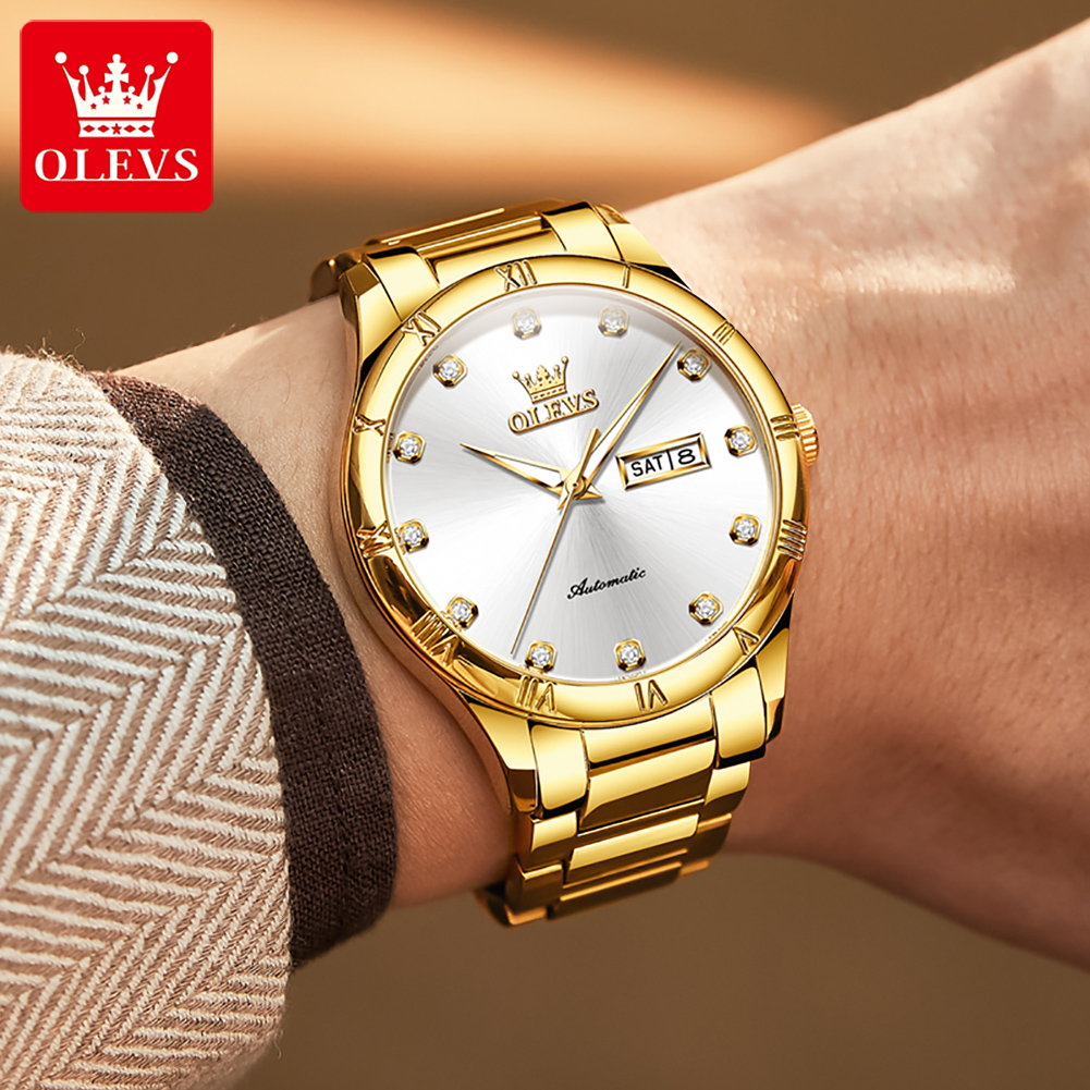OLEVS Men's Watches Luxury Cas - Luxury Watch Hand ulasan dan harga