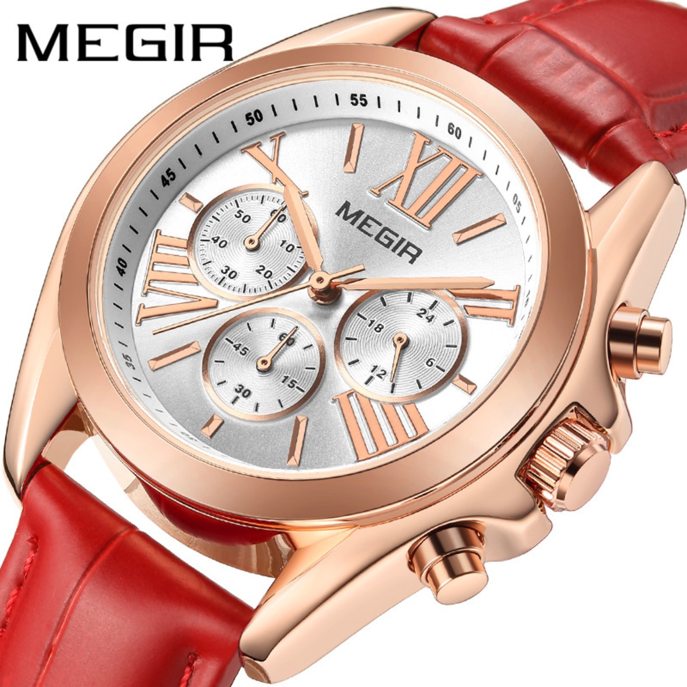 MEGIR New Luxury Leather Watch - Luxury Watch Women ulasan dan harga