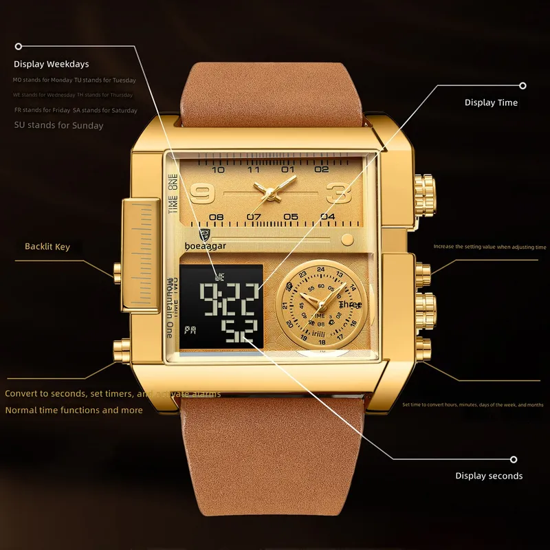 Fashionable quartz watch with  - Compass Watch Luxury ulasan dan harga
