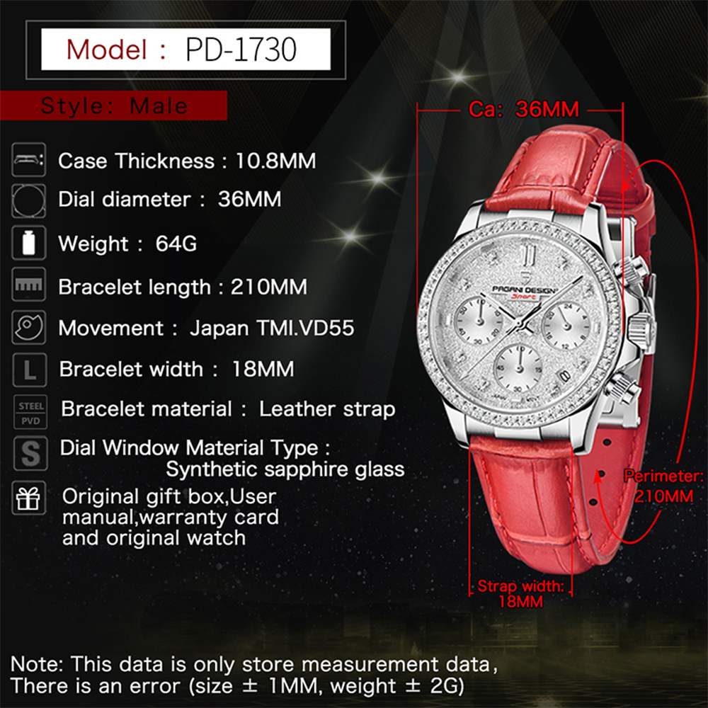 PAGANI DESIGN 1730 Fashion Mul - Luxury Watch Design ulasan dan harga