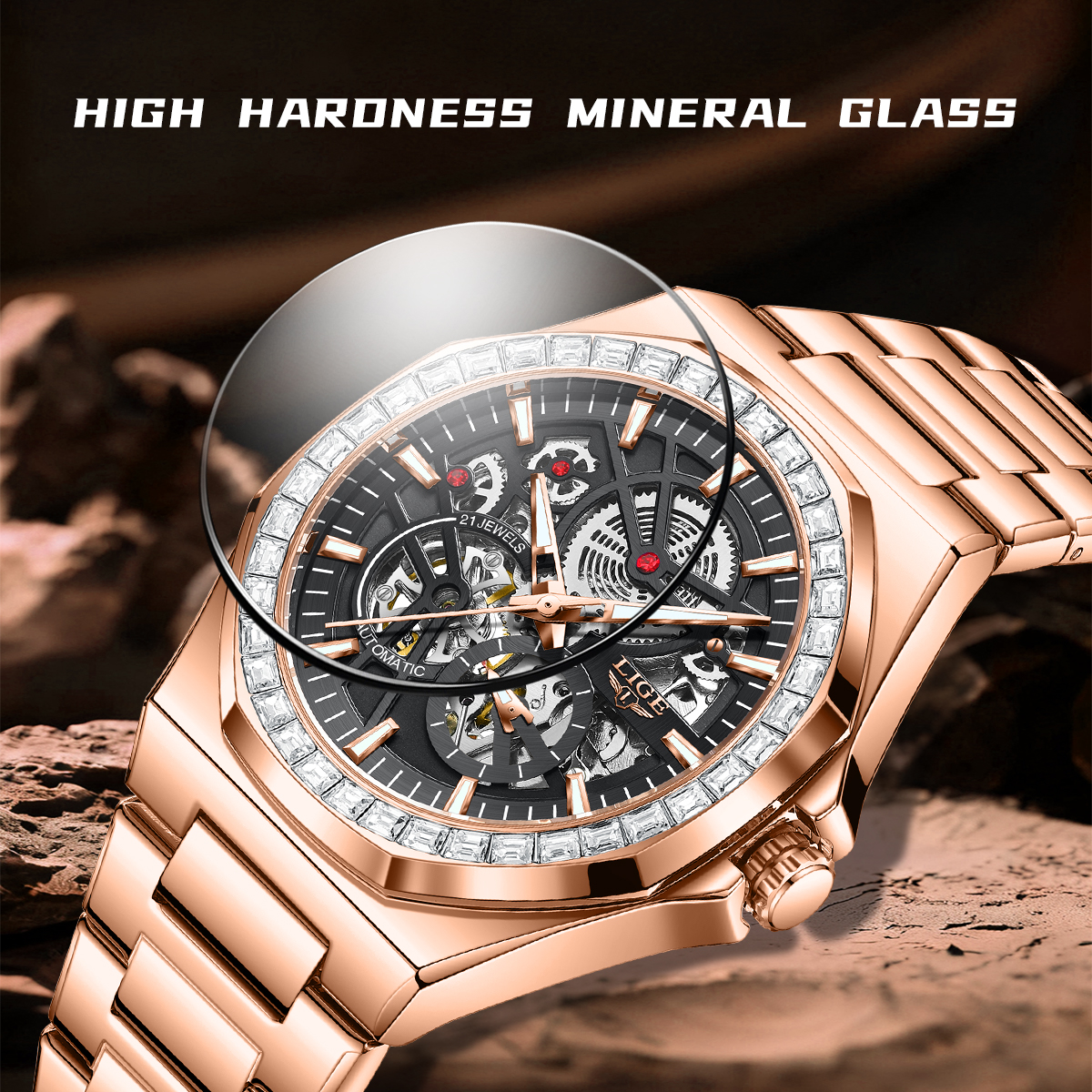LIGE Original Design Mechanica - Luxury Watch Design ulasan dan harga