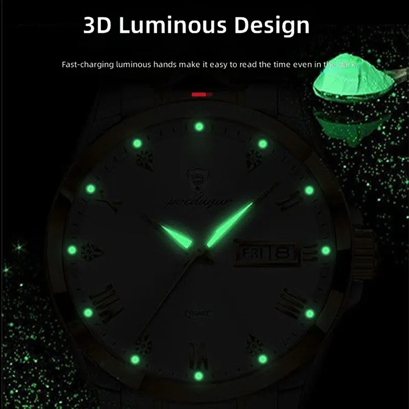 Luminous Waterproof Men's Watc - Compass Watch Luxury ulasan dan harga