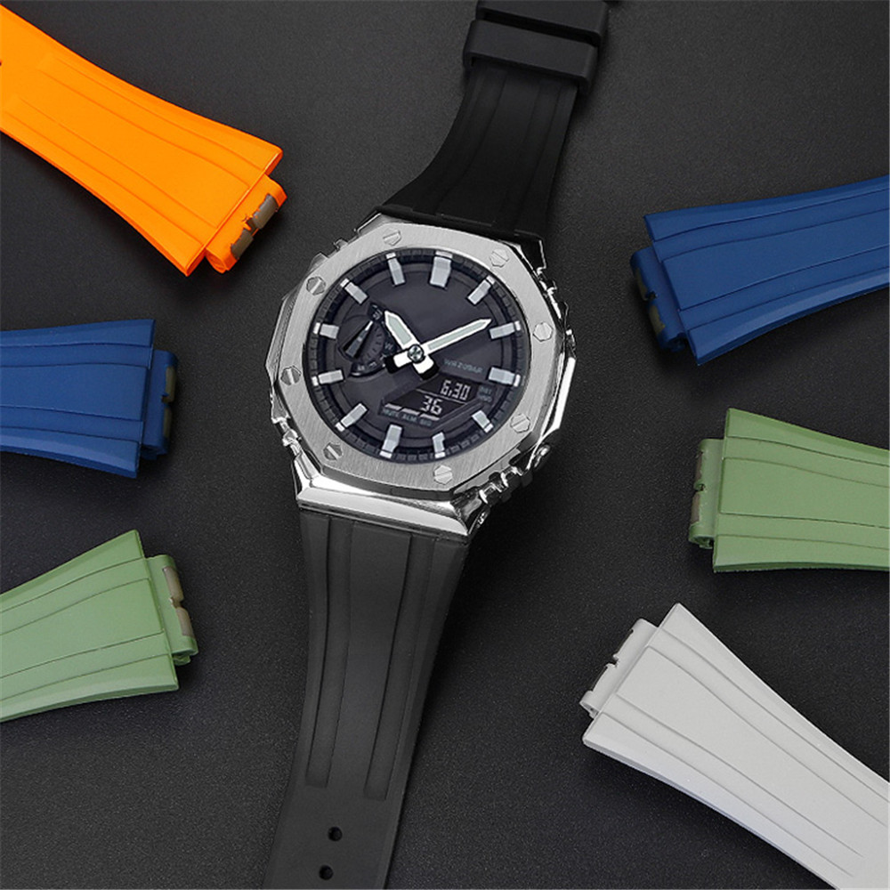 Premium Fluoro Rubber Watch Ba - Luxury Watch Casio ulasan dan harga