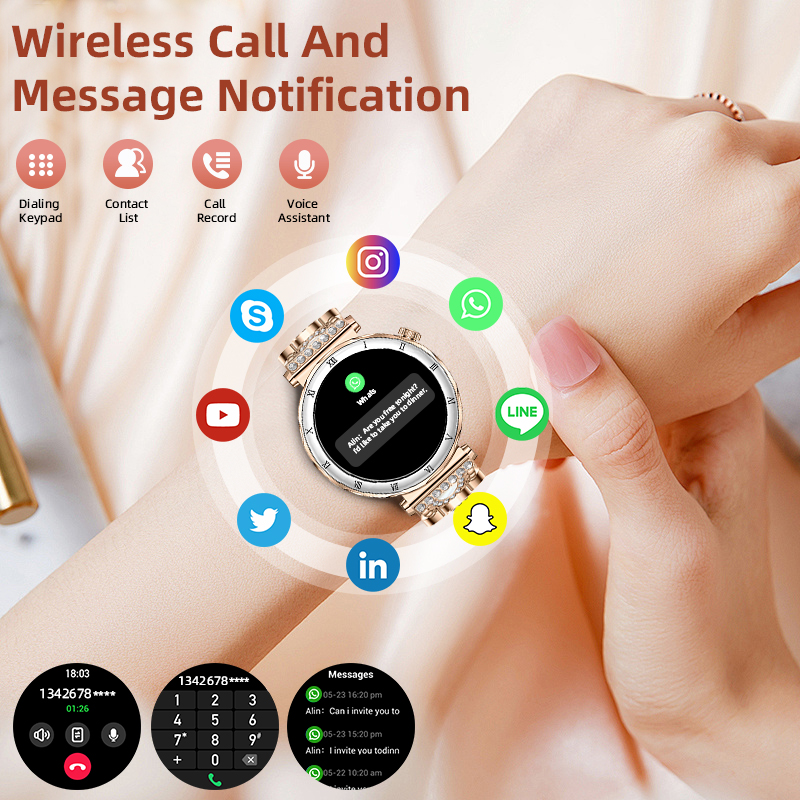 LIGE Luxury Smart Watch Women  - Luxury Watch On Wrist ulasan dan harga