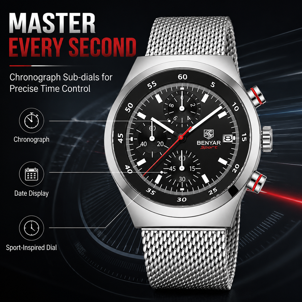 BENYAR Top Luxury Brand Men's  - Luxury Watch Design ulasan dan harga